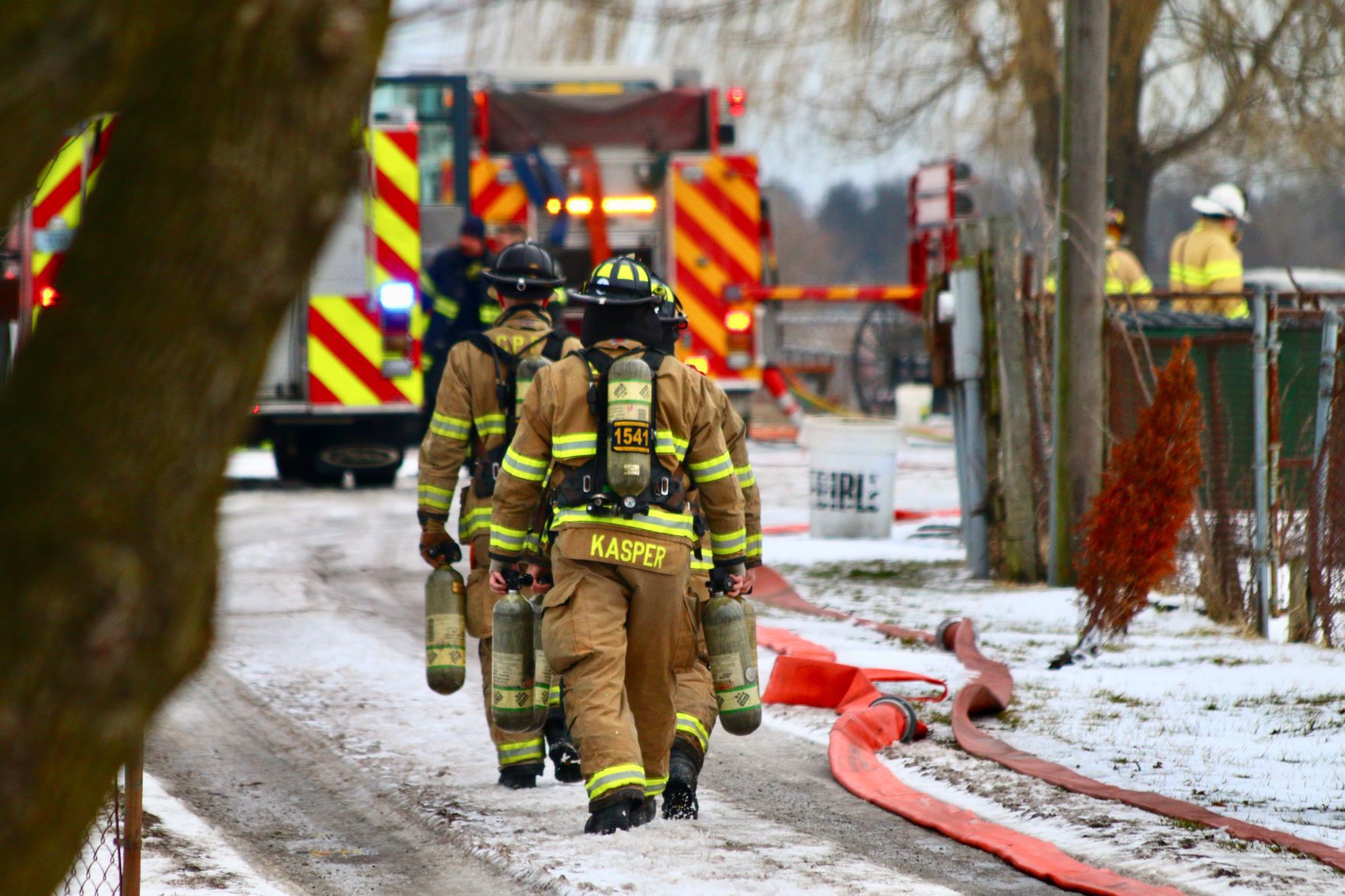Barn fire